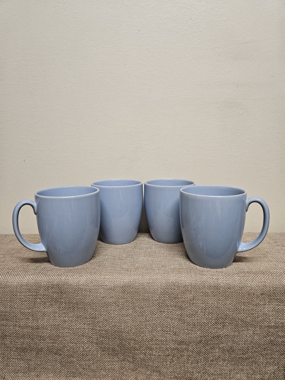 Corelle Light Blue Stoneware Mugs – Set Of 4
